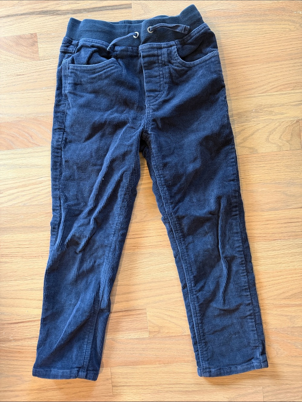 Hanna Andersson Navy Corduroy Pull-On Pants Boys 6-7
